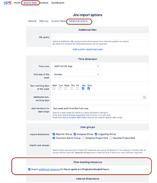 additional time tracking