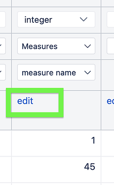 Edit measure options