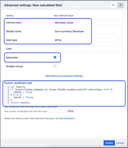 Account specific calcaulted field