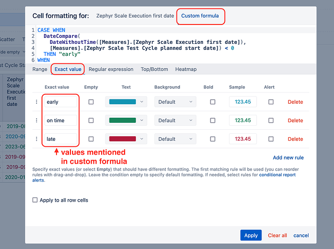 Conditional cell formatting to compare dates