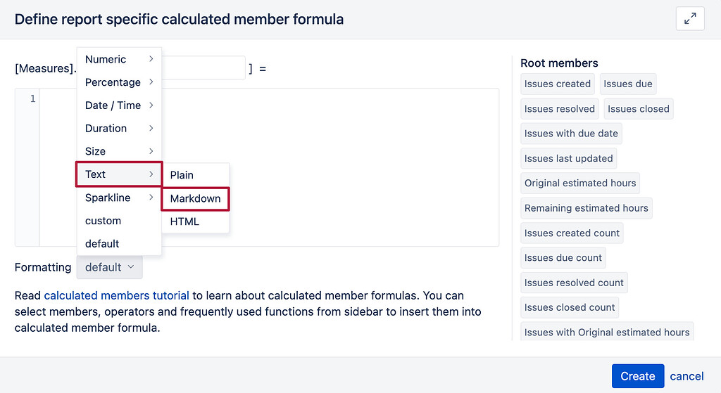 Measure formatting (markdown and custom) Tips & Tricks eazyBI Community