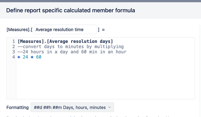 duration in minutes