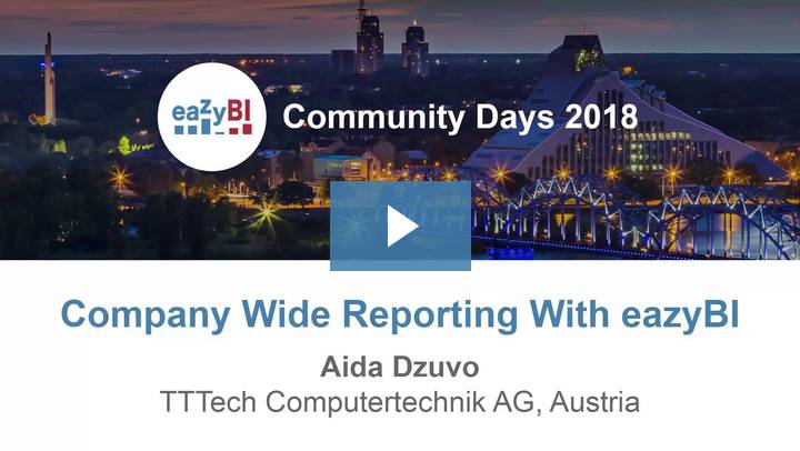 2-Company Wide Reporting With eazyBI by Aida Dzuvo, TTTech Computertechnik-AG