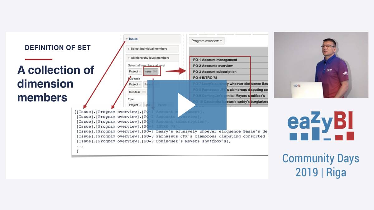 11 Handling Sets - Under the Hood of Calculated Members by Janis Plume, eazyBI